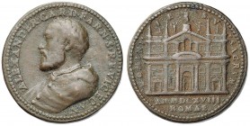 Cardinal Alessandro Farnese (1520-1589) Medaglia 1568 - Toderi, Vannel 2188 AE (g 32,35 - Ø 36 mm) Fusione posteriore
MB