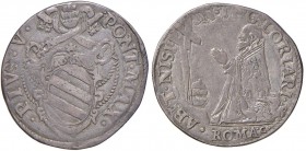 Pio V (1566-1572) Testone - Munt. 3; Berm. 1092 AG (g 8,99) R
BB