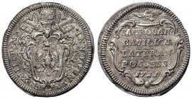Innocenzo XIII (1721-1724) Giulio 1721 del Possesso - Munt. 9 AG (g 3,00) RRR Splendida patina iridescente
qSPL/SPL+