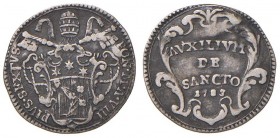 PIO VI (1774-1799) Grosso 1783 A. VIII - Munt. 53a AG (g 1,28) RR
qBB