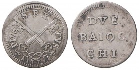 PIO VI (1774-1799) 2 Baiocchi 1778 - Nomisma 124 AG (g 1,59) RR
qBB
