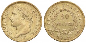 Napoleone (1804-1814) Roma - 20 Franchi 1812 - Gig. 17 AU (g 6,42) R
BB
