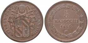 Pio IX (1846-1870) 5 Baiocchi 1854 A. VIII - Nomisma 775 CU (g 40,43)
SPL