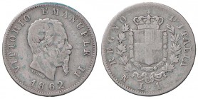 Vittorio Emanuele II (1861-1878) Lira 1862 N - Nomisma 911 AG R
qMB