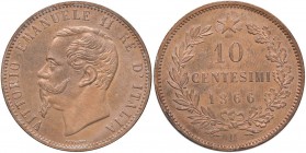 Vittorio Emanuele II (1861-1878) 10 Centesimi 1866 H - Nomisma 944 CU
qFDC