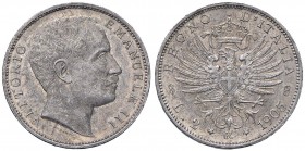 Vittorio Emanuele III (1900-1946) 2 Lire 1905 - Nomisma 1155; Pag. 729 AG Minimi colpetti al bordo
qFDC