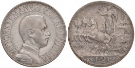 Vittorio Emanuele III (1900-1946) 2 Lire 1911 - Nomisma 1160 AG RR Colpetto al bordo
qBB