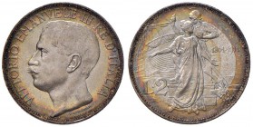 Vittorio Emanuele III (1900-1946) 2 Lire 1911 Cinquantenario - Nomisma 1162 AG Minimi segni, splendida patina iridescente. Conservazione eccezionale
...