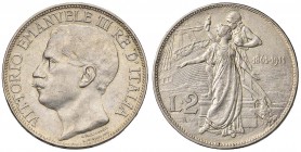 Vittorio Emanuele III (1900-1946) 2 Lire 1911 Cinquantenario - Nomisma 1162 AG Minimi colpetti al bordo
BB