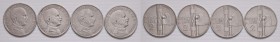 Vittorio Emanuele III (1900-1946) 2 Lire 1924, 1926, 1927 e 1923 &ndash; NI Lotto di quattro monete
MB-BB