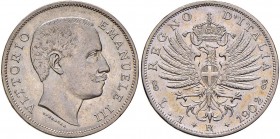 Vittorio Emanuele III (1900-1946) Lira 1902 - Nomisma 1194 AG
BB+