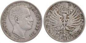 Vittorio Emanuele III (1900-1946) Lira 1905 - Nomisma 1195 AG RR
BB