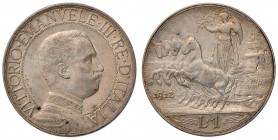 Vittorio Emanuele III (1900-1946) Lira 1912 - Nomisma 1201 AG Graffietto al D/
qFDC