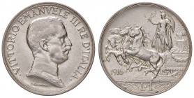 Vittorio Emanuele III (1900-1946) Lira 1916 - Nomisma 1204 AG R
BB