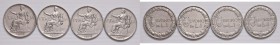 Vittorio Emanuele III (1900-1946) Lira 1922, 1923, 1924 e 1928 &ndash; NI Lotto di quattro monete
BB-SPL