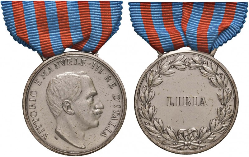 Vittorio Emanuele III (1900-1946) Medaglia Libia - Opus: S.J. - MA (g 14,00 - 31...