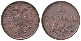 ALBANIA Zog I (1928-1939) 2 Qindar Ari 1935 - KM 15 CU (g 4,51)
FDC