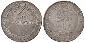 GUATEMALA 8 Reales 1837 - KM 4 AG (g 26,82) Colpetto al bordo, gradevole patina
SPL
