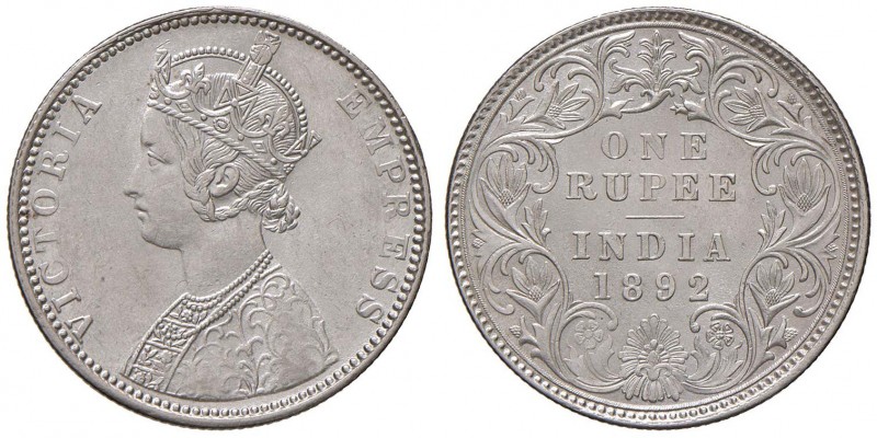 INDIA Victoria (1837-1901) Rupia 1892 Bombay - KM 492 AG (g 11,66) B Incusa
FDC