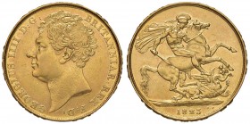 INGHILTERRA Giorgio IV (1820-1830) 2 Sterline 1823 - Seaby 3798 AU (g 15,99) Lucidata, colpetti al bordo
BB