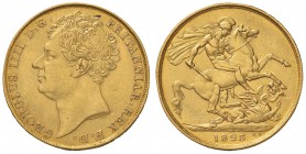 INGHILTERRA Giorgio IV (1820-1830) 2 Sterline 1823 - KM 690; Sp. 3798 AU (g 15,78) Minimi segnetti da contatto
SPL/SPL+
