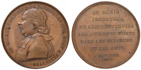 FRANCIA Napoleone Consul (1799-1804) Medaglia 1801 CH MICHEL DELEPEE NE A VERSAILLES 1712, MORT A PARIS 1789 - Opus: Duvivier - AE (g 39,08 - Ø 41 mm)...