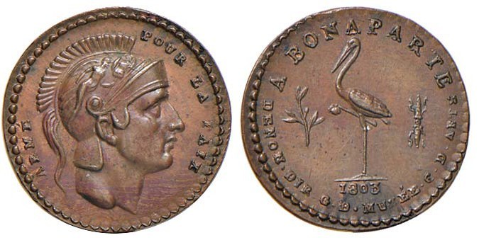 FRANCIA Napoleone Premier (1799-1804) Medaglia 1803 ARME POUR LA PAIX - Opus: De...