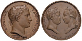 FRANCIA Napoleone Imperatore (1804-1814) Medaglia 1805 BATAILLE D’AUSTERLITZ - Opus: Andrieu - Denon - AE (g 33,57- Ø 40mm) Piccoli segni al R/
qFDC...