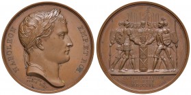 FRANCIA Napoleone Imperatore (1804-1814) Medaglia 1806 CONFEDERATION DU RHIN - Opus: Andrieu - Brenet - Denon - AE (g 36,00 - Ø 40mm)
SPL