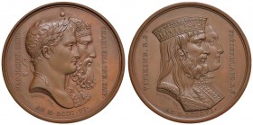 FRANCIA Napoleone Imperatore (1804-1814) Medaglia 1806 Alleanza con la Sassonia - Opus: Andrieu - Denon - AE (g 35,94 - Ø 40mm)
SPL+