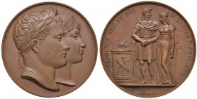 FRANCIA Napoleone Imperatore (1804-1814) Medaglia 1810 NAPOLEON EMP. ET ROI / M. LOUISE D’AUTRICHE - Opus: Andrieu - Jouannin - Denon - AE (g 35,29 - ...