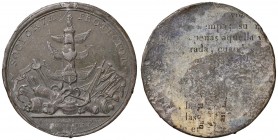 GRAN BRETAGNA George I (1714-1727) Medaglia 1718 Battaglia navale di Capo Passero - Opus: J. Crocker - Metallo argentato (g 21,42 - Ø 45 mm) Prova uni...