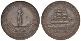 GRAN BRETAGNA Medaglia 1905 Centenario della morte dell’ammiraglio Nelson nella battaglia di Trafalgar - AE (g 11,30 - Ø 29 mm)
BB/SPL