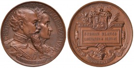VENEZUELA Medaglia 1883 Centenario della nascita di Simon Bolivar - Opus: Soldi - AE (g 37,75 - Ø 45 mm)
SPL