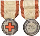 MEDAGLIE CROCE ROSSA ITALIANA - Medaglia portativa Croce Rossa - Con nastrino, la croce al centro è smaltata
SPL