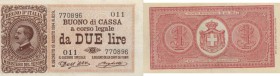 CARTAMONETA Banca d’Italia - 2 Lire 19/08/1914 - Alfa 30 R Serie 011-770896
qFDS