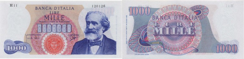 CARTAMONETA Banca d’Italia - 1000 Lire 14/07/1962 - Alfa 710 Serie H 11-120126
...