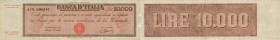 CARTAMONETA Banca d’Italia - 10.000 Lire Provvisorio 18/11/1947 - Alfa 819 R Restauri
BB+