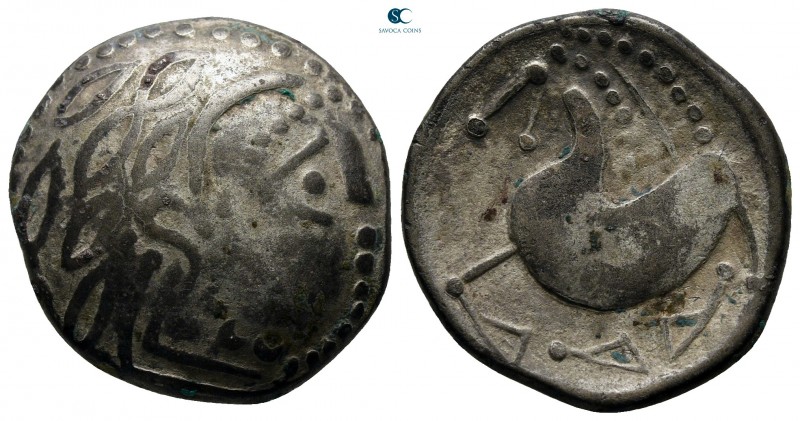 Eastern Europe. Imitation of Philip II of Macedon circa 300-100 BC. 
Tetradrach...