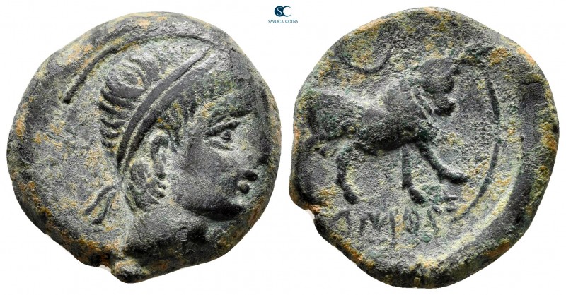 Hispania. Kastilo circa 100-50 BC. 
Bronze Æ

20 mm., 7,85 g.



very fin...
