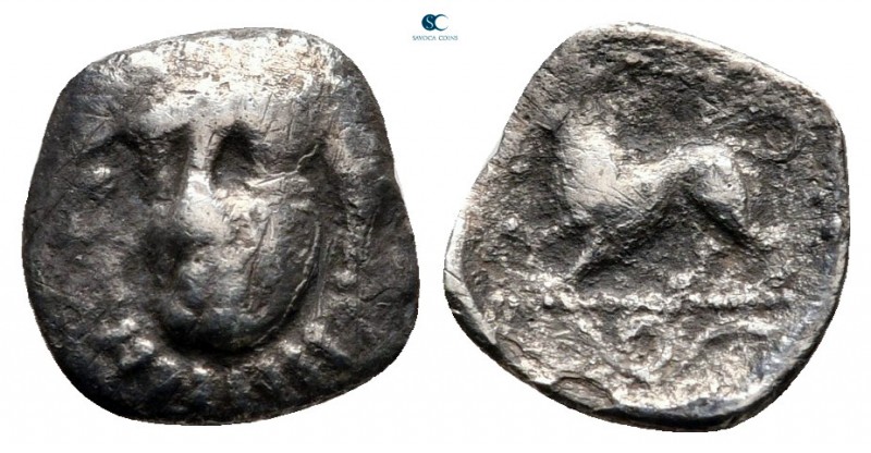 Campania. Phistelia circa 325-275 BC. 
Obol AR

11 mm., 0,49 g.



nearly...