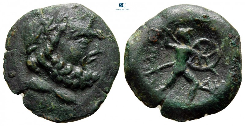 Sicily. Messana. The Mamertini 211-208 BC. 
Bronze Æ

18 mm., 3,42 g.



...