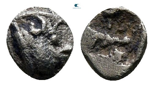 Macedon. Stagira circa 500-400 BC. 
Tetartemorion AR

5 mm., 0,16 g.



v...