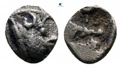 Macedon. Stagira circa 500-400 BC. Tetartemorion AR