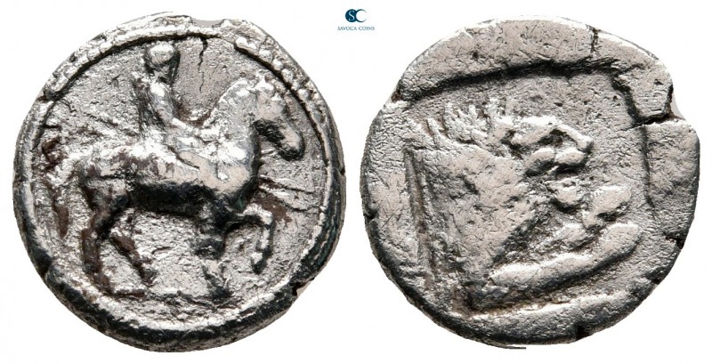 Kings of Macedon. Possibly Aigai. Perdikkas II 451-413 BC. 
Tetrobol AR

15 m...