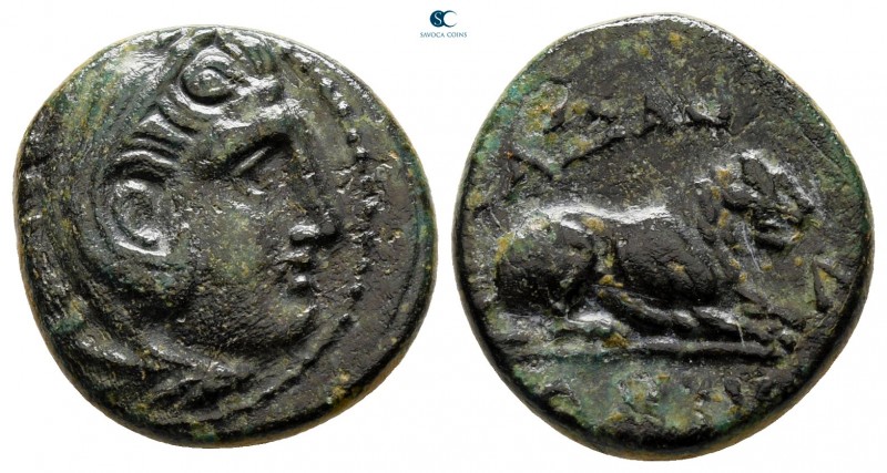 Kings of Macedon. Pella or Amphipolis. Kassander 306-297 BC. 
Bronze Æ

17 mm...