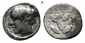 Thrace. Trierus circa 450-400 BC. Hemiobol AR