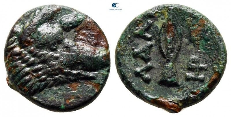 Kings of Thrace. Kypsela. Seleukid. Adaios 253-243 BC. 
Bronze Æ

14 mm., 1,9...