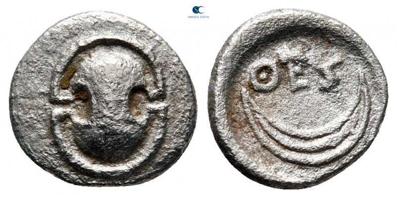 Boeotia. Thespiae circa 431-424 BC. 
Obol AR

10 mm., 0,71 g.



very fin...