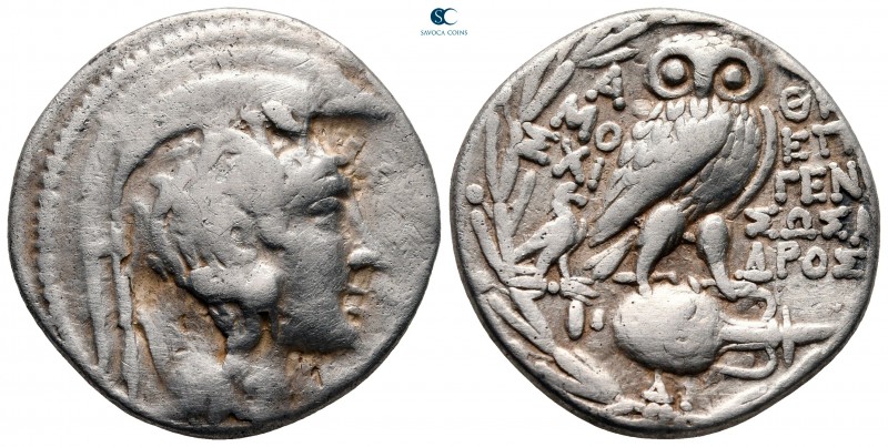 Attica. Athens circa 165-42 BC. Epigene–, Sosandros, and Moschi–, magistrates
T...